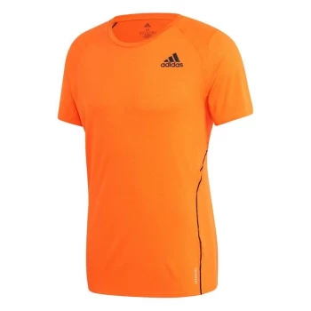 adidas AdiRun T Shirt Mens - Orange