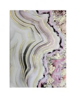 Arthouse Pink Agate Gloss Canvas