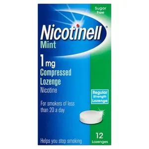 Nicotinell Lozenge Stop Smoking Aid 1 mg Mint 12 Pcs