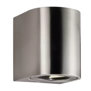 Canto LED Dimmable Outdoor Up Down Wall Lamp Stainless Steel, IP44, 2700K