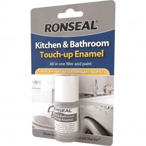 Ronseal Kitchen and Bathroom Touch Up Enamel Paint 10ml