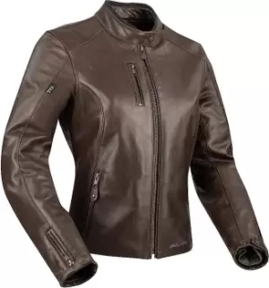 Segura Laxey Ladies Motorcycle Leather Jacket, brown, Size 46 for Women, brown, Size 46 for Women