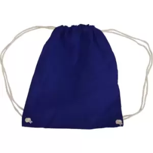 Westford Mill - Cotton Gymsac Bag - 12 Litres (Pack of 2) (One Size) (French Navy)