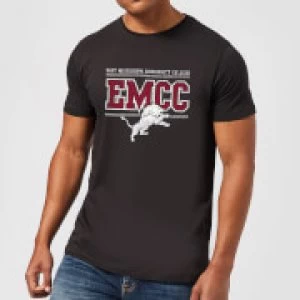 East Mississippi Community College Distressed Lion Mens T-Shirt - Black