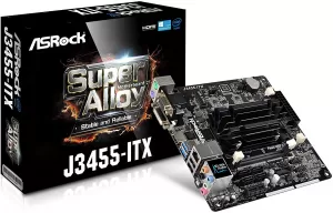 ASRock J3455 ITX Integrated CPU Intel Quad Core 2.3GHz Motherboard