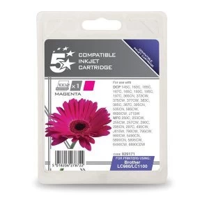 5 Star Office Brother LC1100 Magenta Ink Cartridge
