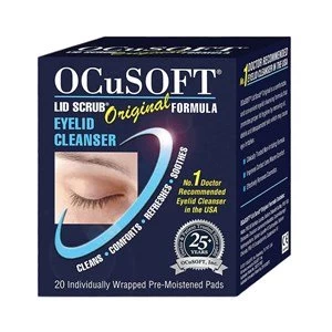 OcuSoft Lid Scrub Original Eyelid Cleanser Pre Moistened Pads 20 pads