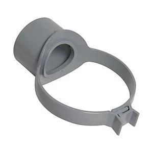 FloPlast SP319G Soil Pipe Strap on Pipe Connector - Grey 110mm