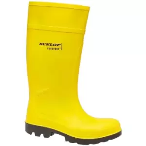 Dunlop C462241 Purofort Full Safety Standard / Mens Boots / Safety Wellingtons (13 UK) (Yellow) - Yellow