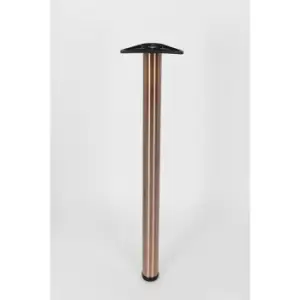 Rothley - Antique Copper Stainless Steel Table & Worktop Leg 870mm x 60mm - Copper