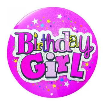 Birthday Girl Giant Badge Pack of 6 20880-BG-A
