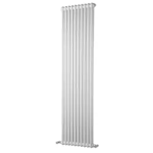 Towelrads Windor 2 Column Vertical Radiator, 1800x578mm - White