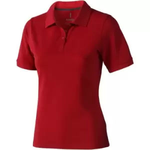 Elevate Calgary Short Sleeve Ladies Polo (M) (Red)