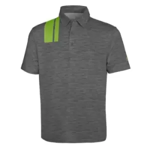 Island Green Racing Print Golf Shirt Mens - Grey