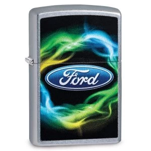 Zippo Ford Script Colour Chrome Regular Windproof Lighter
