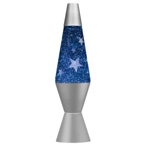 14.5" Star Frosted Glitter Lava Lamp