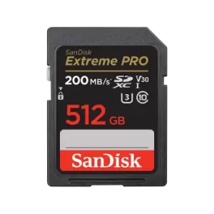 SanDisk Extreme PRO SDHC And SDXC UHS-I Card - 512GB - SDSDXXD-512G-GN4IN