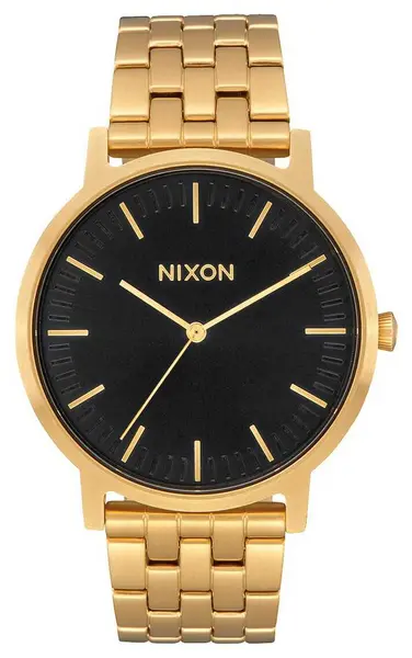 Nixon A1057-2042-00 Porter All Gold / Black Sunray Gold Watch