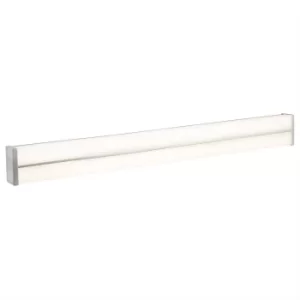 Integrated LED 2 Light Bathroom Wall Light Chrome, White IP44