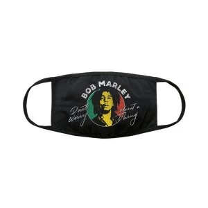 Bob Marley - Don'T Worry Face Mask - Black