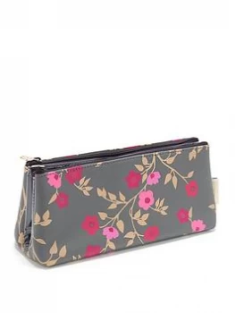Victoria Green Lauren Folding Makeup Bag In Blossom Charcoal