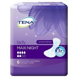 TENA Lady Maxi Night Towels x 6