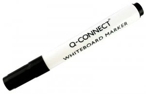 Q Connect Drywipe Marker Black - 10 Pack