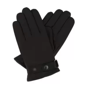 Eastern Counties Leather Mens Anton Strap Gloves (L) (Black)