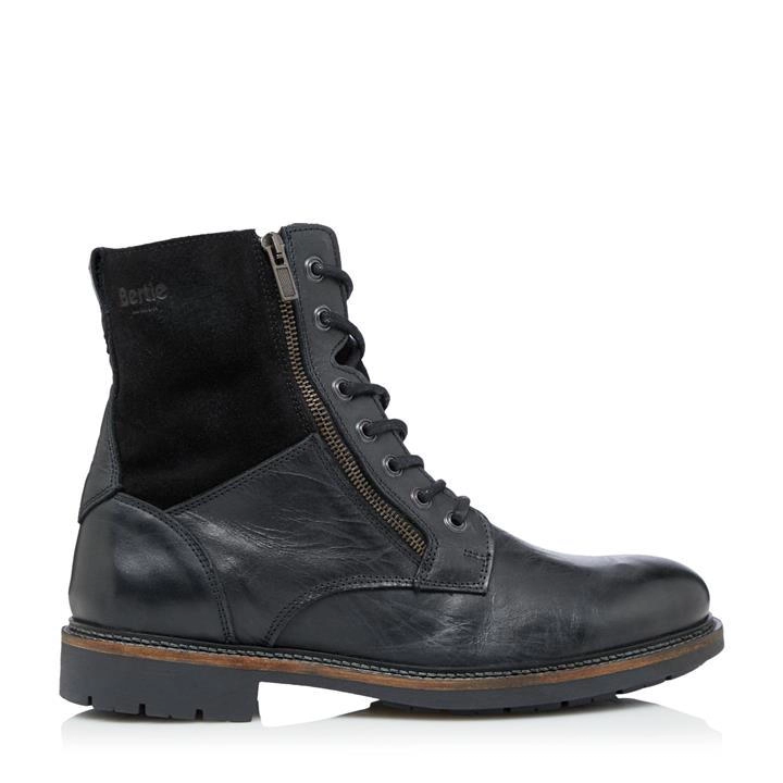 Bertie Club' Shearling Worker Boots - 7 - black