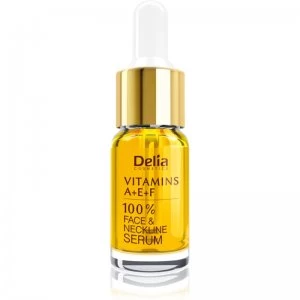 Delia Cosmetics Professional Face Care Vitamins A+E+F Anti-Wrinkle Serum For Face And Decollete 10ml