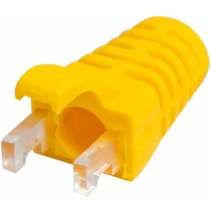 TUK Ltd SPEEDY RJ45 PS1Yw#100 Yellow strain relief boot for Cat5 plug pk of 100