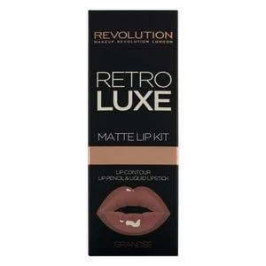 Makeup Revolution Retro Luxe Lip Kits Matte Grandee