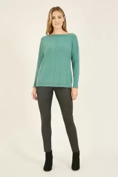 Knitted 'Chantelle' Jumper in Green