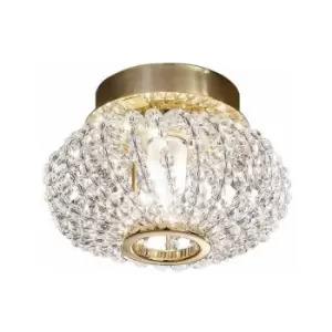 Design spotlight in CARLA 24-carat gold crystal 1 bulb