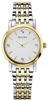 Bulova Ladies Two-Tone Stainless Steel Bracelet Watch