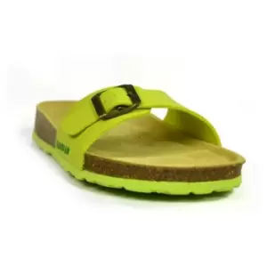 Sanosan Womens/Ladies Malaga Sano Sandals (3 UK) (Lime/Brown)