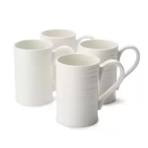 Portmeirion Sophie Conran Tall Mug Set Of 4, White