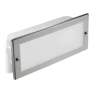 Forlight Lighting - Forlight Tamesis - Outdoor Recessed Wall Light Stainless Steel 1x E27 23.5cm IP44