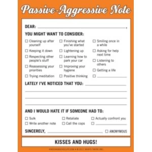 Knock Knock Passive-Aggressive Nifty Note