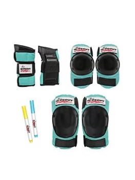Wipeout Protective Pad Set - Teal Blue, Age 5+