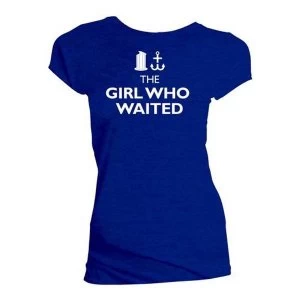 Doctor Who - The Girl Who Wanted Womens Small T-Shirt - Blue