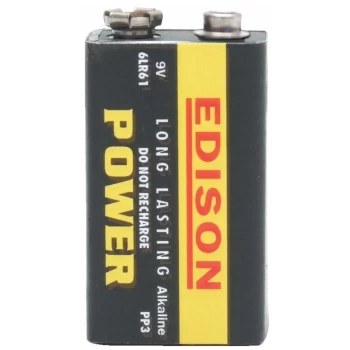 6LR61 9V Alkaline Battery - Edison