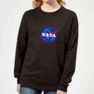 NASA Logo Insignia Womens Sweatshirt - Black - XL