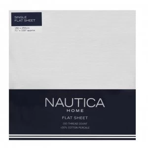 Nautica Flat Sheet - White