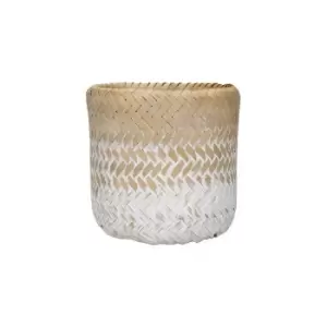 Woven Bamboo Ombre Planter - Kitchencraft
