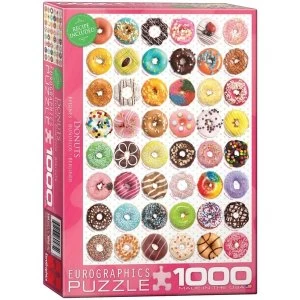 Donuts Sweet Collection Eurographics 1000 Piece Jigsaw Puzzle