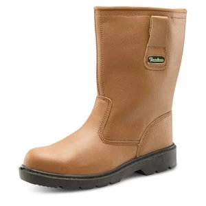Click Traders S3 Thinsulate Rigger Boot PU Leather Size 8 Tan Ref
