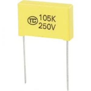 MKS thin film capacitor Radial lead 1 uF 250 Vdc 5 22.5mm L x W x H 26.5 x 6 x 15mm