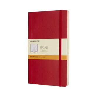 Moleskine Large Ruled Soft Cover Notebook - Scarlet Red