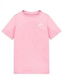 Boys, Nike NSW Childrens Futura Embroidered T-Shirt - Pink, Multi, Size M